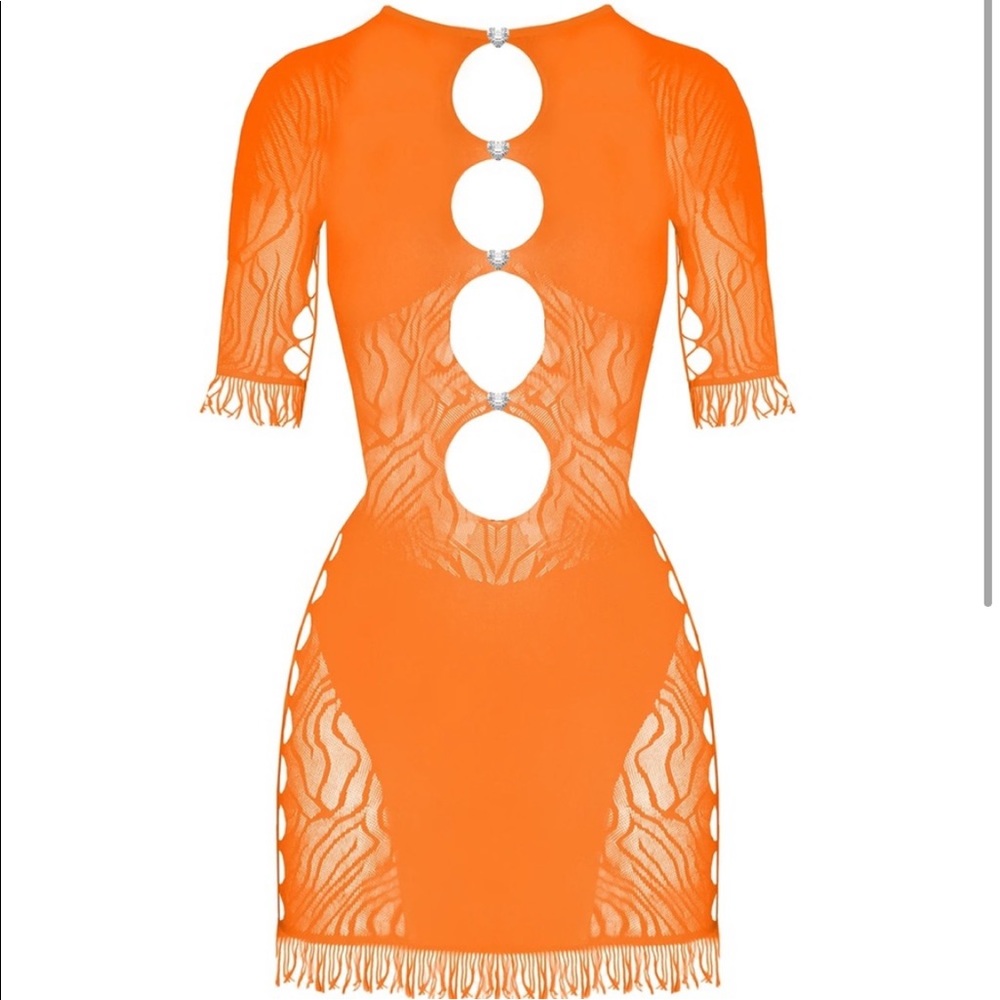 BRAND NEW NEVER WORN- AUTHENTIC POSTER GIRL- TANGERINE MIRANDA DRESS.